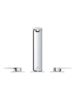 Grohe Allure 3-lyukas mosdócsaptelep húzórudas leeresztővel, M-es méret, króm 20188001