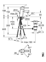 Grohe Concetto S mosdócsaptelep leeresztővel, króm 23060001
