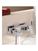 Grohe Eurocube egykaros kádcsaptelep zuhanyváltóval, króm 23140000