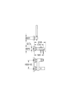 Grohe Eurocube kádcsaptelep, zuhany szettel 1/2 23141000