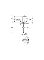 Grohe BauEdge mosdó csaptelep S-Size, leeresztõ nélkül 23330000