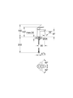 Grohe BauLoop mosdó csaptelep, leeresztőszelep nélkül 23337000