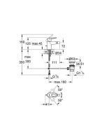 Grohe BauLoop bidé csaptelep 23338000