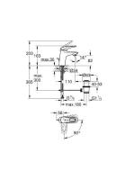 Grohe Eurostyle hidegindítású csaptelep S-méret lefolyó szettel Króm 23374003