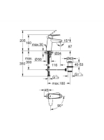 Grohe Eurodisc Cosmopolitan hidegindítású egykaros csaptelep S-méret leeresztővel Króm 2338420E