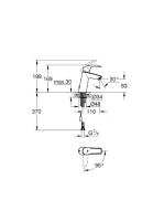 Grohe Eurosmart hidegindítású egykaros csaptelep M-méret lánctartó szemmel Króm 2339410E