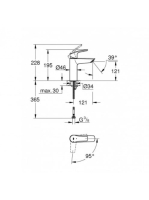 Grohe Eurosmart hidegindítású csaptelep M-méret Króm 2339530E