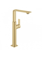 Grohe egykaros mosdócsaptelep Click Clack leeresztővel, XL-es méret, szálcsiszolt világos arany 23403GN1