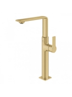 Grohe egykaros mosdócsaptelep Click Clack leeresztővel, XL-es méret, szálcsiszolt világos arany 23403GN1