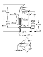 Grohe Eurodisc Cosmopolitan egykaros mosdócsaptelep M-es méret 23448002