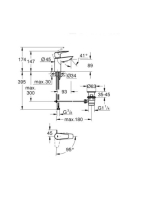 Grohe Bauedge hidegindítású csaptelep S-méret műanyag leeresztővel Króm 23559001