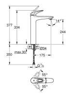 Grohe Eurostyle mosdócsaptelep XL-Size 23570LS3
