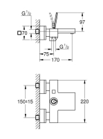 Grohe Eurocube Joy egykaros kádcsaptelep 23666000