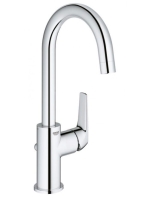 Grohe BauFlow egykaros magas mosdócsaptelep húzórudas müa. leeresztőgarnitúrával 23753000