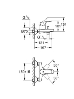 Grohe BauFlow egykaros kádcsaptelep 23756000