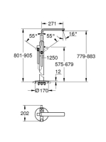 Grohe Lineare szabadon álló kádtöltő 23792001