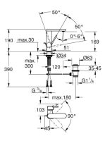 Grohe Plus egykaros mosdó csaptelep M-size 23871003