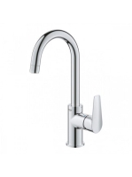 Grohe BauEdge egykaros mosdócsaptelep ClickClack leeresztővel, L-es méret, króm 23911001