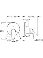 Grohe Eurodisc Cosmopolitan egykaros keverő, 2-utas váltóval 24056002