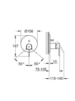Grohe Plus egykaros zuhanycsaptelep 2-utas váltóval, króm 24060003