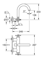 Grohe Atrio króm kádcsaptelep 25010003