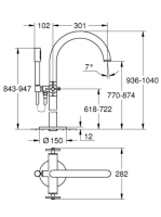 Grohe Atrio szabadonálló kádcsaptelep, króm 25044003