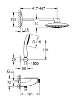 Grohe Rainshower SmartControl 360 Duo zuhanyrendszer 26443000
