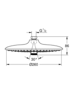 Grohe Euphoria 260 fejzuhany 3 funkciöval, króm 26457000