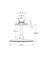 Grohe Rainshower SmartActive 310 mennyezeti 2 funkciós fejzuhany, rozsdamentes acél hatású 26477DC0