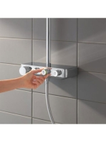Grohe Euphoria SmartControl 310 Cube Duo termosztátos zuhanyrendszer, króm 26508000