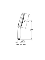 Grohe Rainshower SmartActive 130 Cube kézizuhany, 3 funkciós, króm 26552000