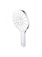 Grohe Rainshower SmartActive 150 kézizuhany, 3 funkciós, fehér szórófejjel, króm/fehér 26554LS0