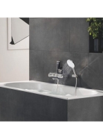 Grohe Rainshower SmartActive 130 3 funkciós kézizuhany állítható zuhanytartóval, hold fehér 26580LS0