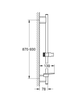 Grohe Rainshower SmartActive zuhanyrúd 900 mm, arany 26603GL0