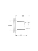 Grohe Rainshower kézizuhany tartó, rose arany 27074DA0