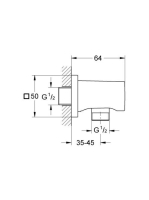 Grohe Rainshower fali csatlakozó, hold fehér 27076LS0
