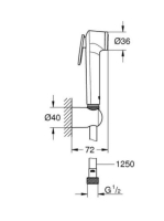 Grohe Tempesta-F Trigger nyomókaros bidé kézizuhany 27513001