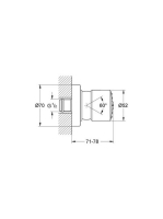 Grohe Relexa 50 oldalzuhany, 1/2" 28198000