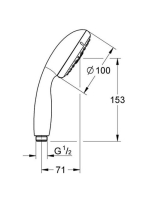 Grohe Tempesta ÚJ kézizuhany IV 28421002