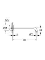 Grohe Rainshower zuhanykar 286 mm, króm 28576000