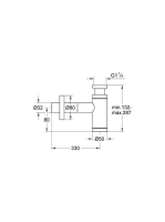 Grohe mosdószifon, króm 28912000