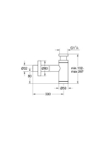 Grohe mosdószifon, grafit 28912A00