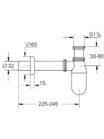 Grohe mosdószifon 5/4" 28920000