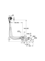 Grohe Talentofill kádtöltő, le- és túlfolyógarnitúra 28990000