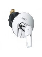 Grohe BauLoop egykaros kádcsaptelep zuhanyváltóval, falon belüli egységgel, króm 29081001