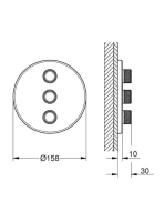 Grohe Grohtherm SmartControl 3 utas váltószelep, króm 29122000