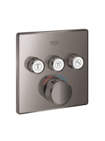 Grohe Grohtherm SmartControl termosztátos színkészlet 3 fogyasztóhoz, grafit 29126A00