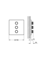 Grohe Grohtherm SmartControl 3 utas váltószelep, króm 29127000