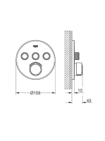 Grohe SmartControl falsík alatti keverő 3 fogyasztóhoz 3SC 29146000