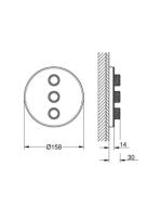 Grohe SmartControl 3 utas váltószelep színkészlet, hold fehér 29152LS0